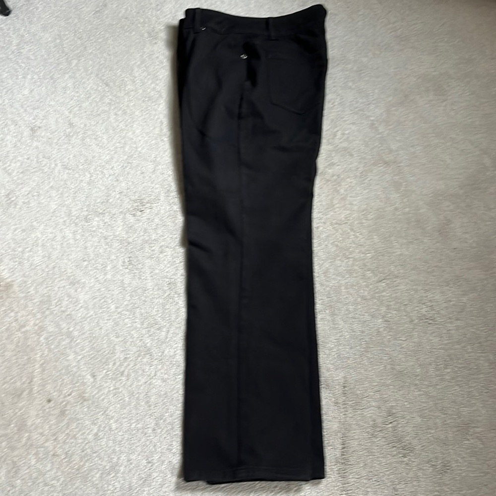 Coldwater Creek classic fit straight leg stretch denim black jeans